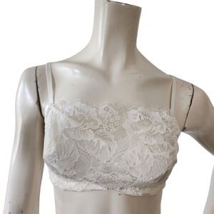Soma Lace Cami Bra Womens 34D Ivory
